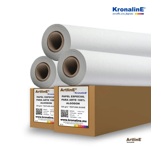 PAPEL ESPECIAL PARA ARTE
TEXTURA SUAVE 100% ALGODÓN 320 g/m²