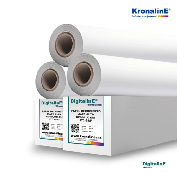 PAPEL RECUBIERTO
MATE ALTA RESOLUCIÓN 170
g/m²
