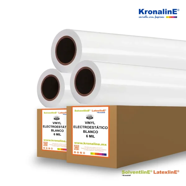 VINYL ELECTROESTATICO
BLANCO 6 MIL